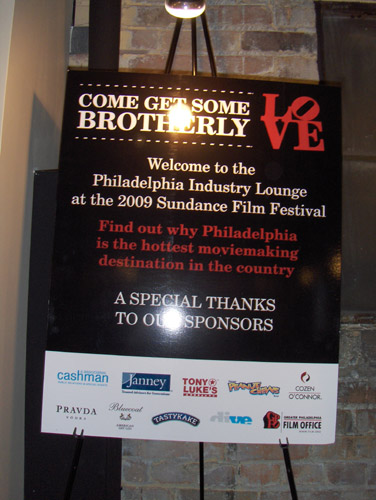 The Philadelphia Industry Lounge at the 2009 Sundance Film Festival